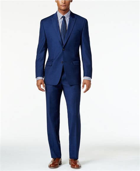 michael kors birdseye blue suit|Michael Kors Men's Blue Suits .